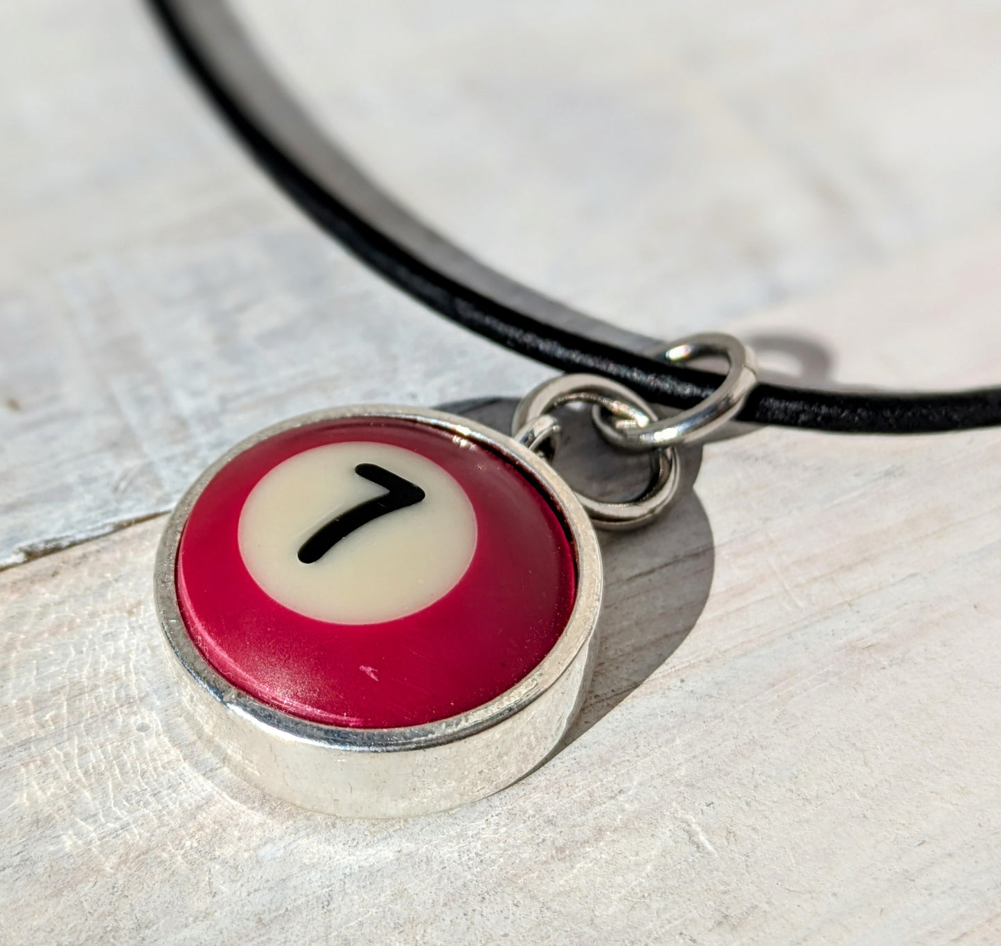 POOL BALL Pendant and Necklace Repurposed Jewelry Mens Ladies Fashion