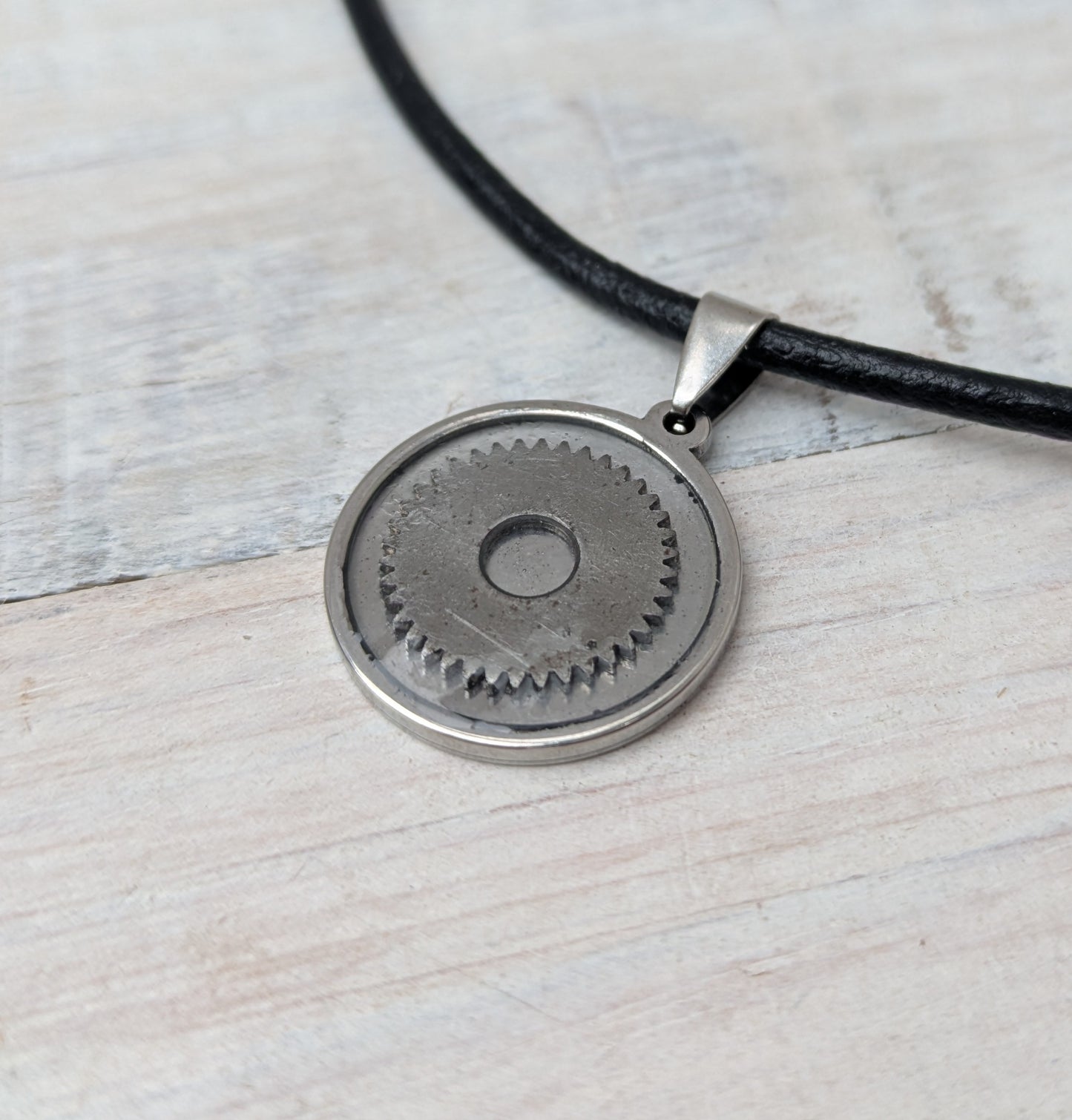 STEAMPUNK Cyberpunk Cog Pendants & Necklace: Upcycled Vintage Camera Parts Eco Friendly Jewelry