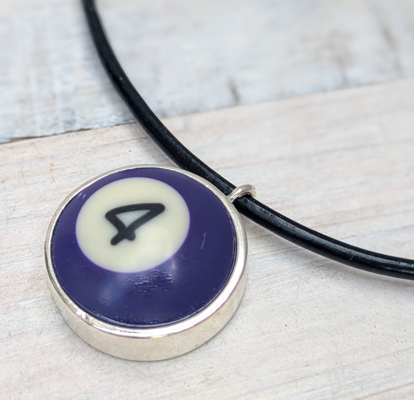 POOL BALL Pendant and Necklace Repurposed Jewelry Mens Ladies Fashion