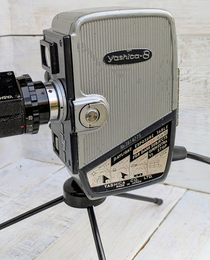 Repurposed 1950s Vintage Cine Movie Camera Lamp - Table Desk Lamp