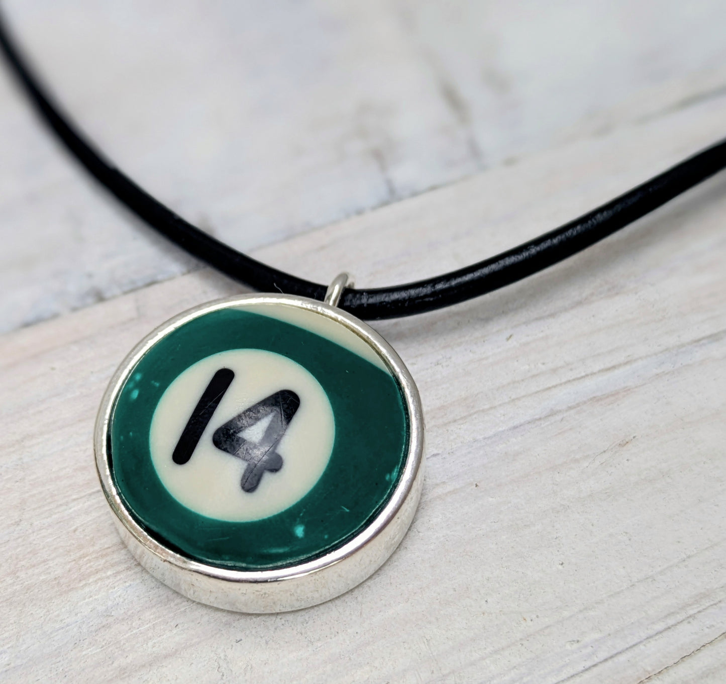 POOL BALL Pendant and Necklace Repurposed Jewelry Mens Ladies Fashion