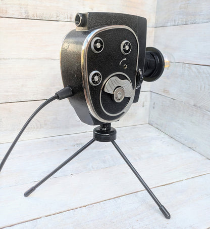 Vintage 1960s Movie Camera Lamp Retro Industrial Cinema Lighting (Copy)