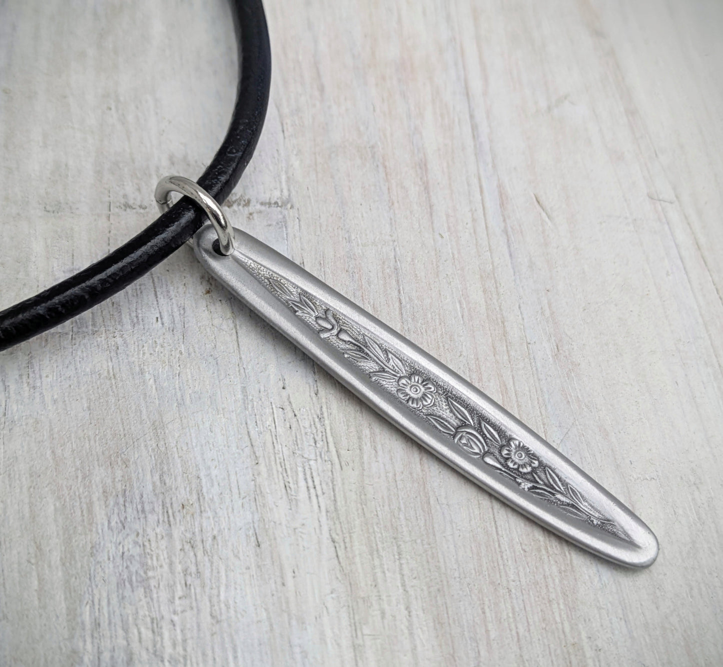 Vintage Spoon Handmade Stainless Steel Pendant & Necklace Eco Friendly Jewelry