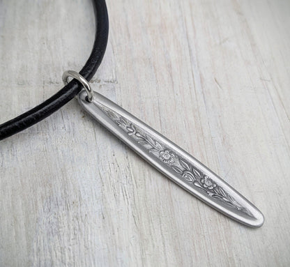 Vintage Spoon Handmade Stainless Steel Pendant & Necklace Eco Friendly Jewelry
