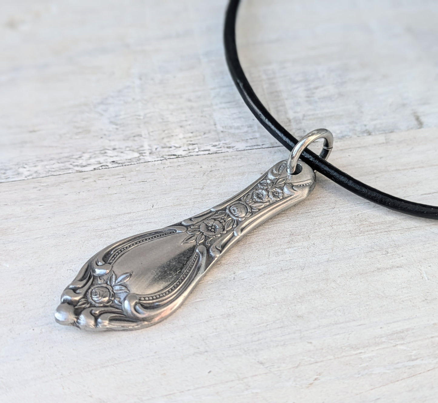Vintage Spoon Handmade Upcycled Stainless Steel Cutlery Necklace - Eco Friendly Jewelry