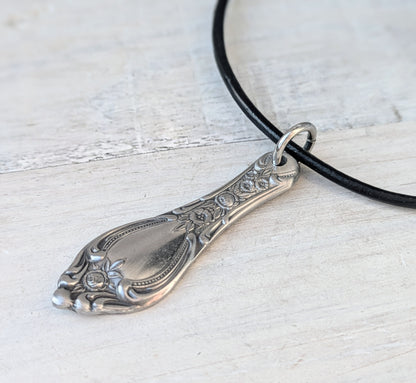 Vintage Spoon Handmade Upcycled Stainless Steel Cutlery Necklace - Eco Friendly Jewelry