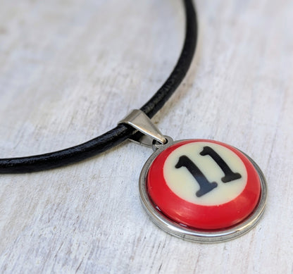 POOL BILLIARDS BALL Handmade Pendant & Necklace