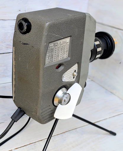 Vintage Cine Movie Camera Lamp Repurposed 1960s Table Desk Lamp