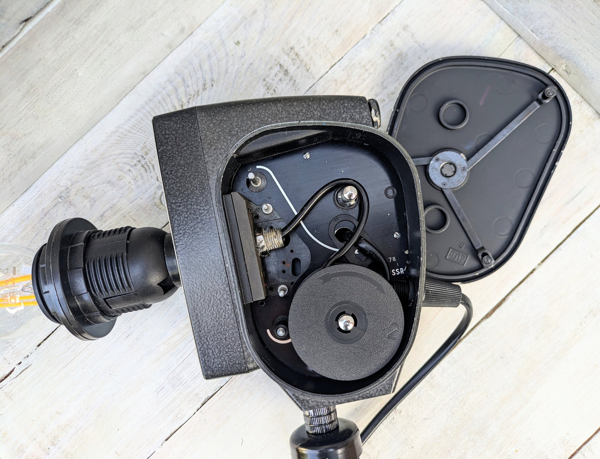 Vintage 1960s Movie Camera Lamp Retro Industrial Cinema Lighting (Copy)