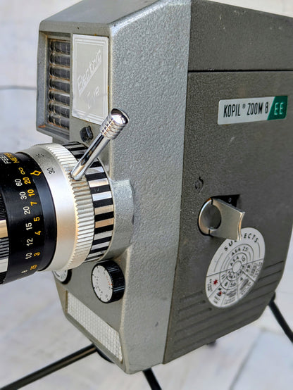 Vintage Cine Movie Camera Lamp Repurposed 1960s Table Desk Lamp