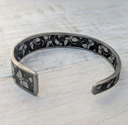 Stainless Steel Butterfly Cuff Bangle
