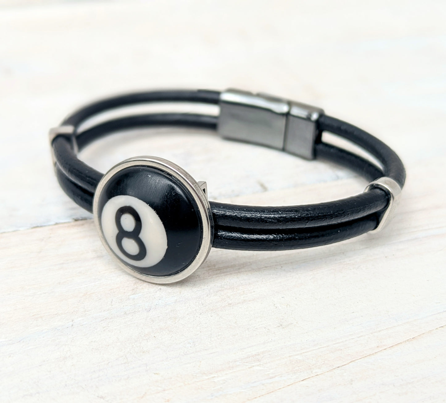 POOL BALL Leather Bracelets - Unisex Fashion Accesory