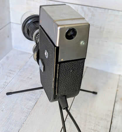Repurposed 1960s Vintage Cine Movie Camera Lamp