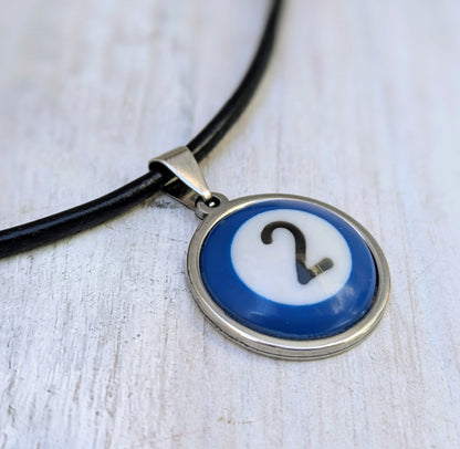 POOL BILLIARDS BALL Handmade Pendant & Necklace
