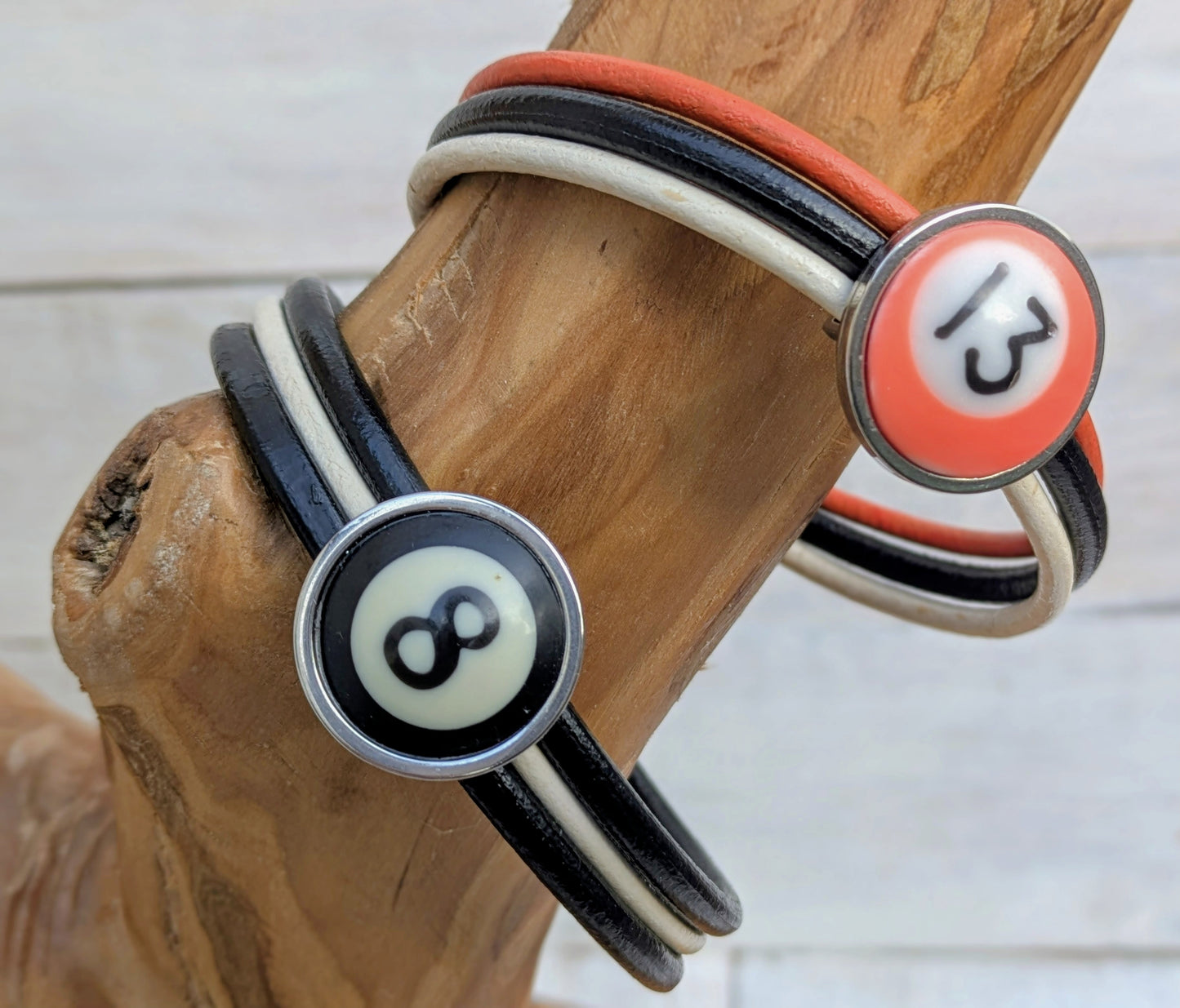 POOL BALL Leather Bracelets - Unisex Fashion Accesory