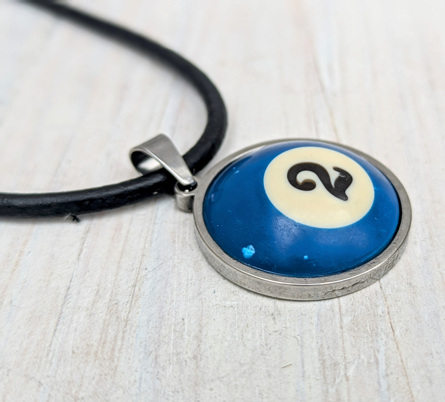 POOL BALL Pendant and Necklace (Skinny Version)