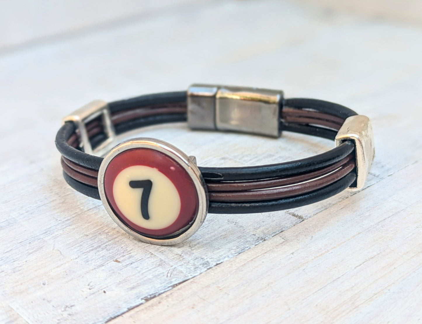 POOL BALL Leather Bracelets - Unisex Fashion Accesory