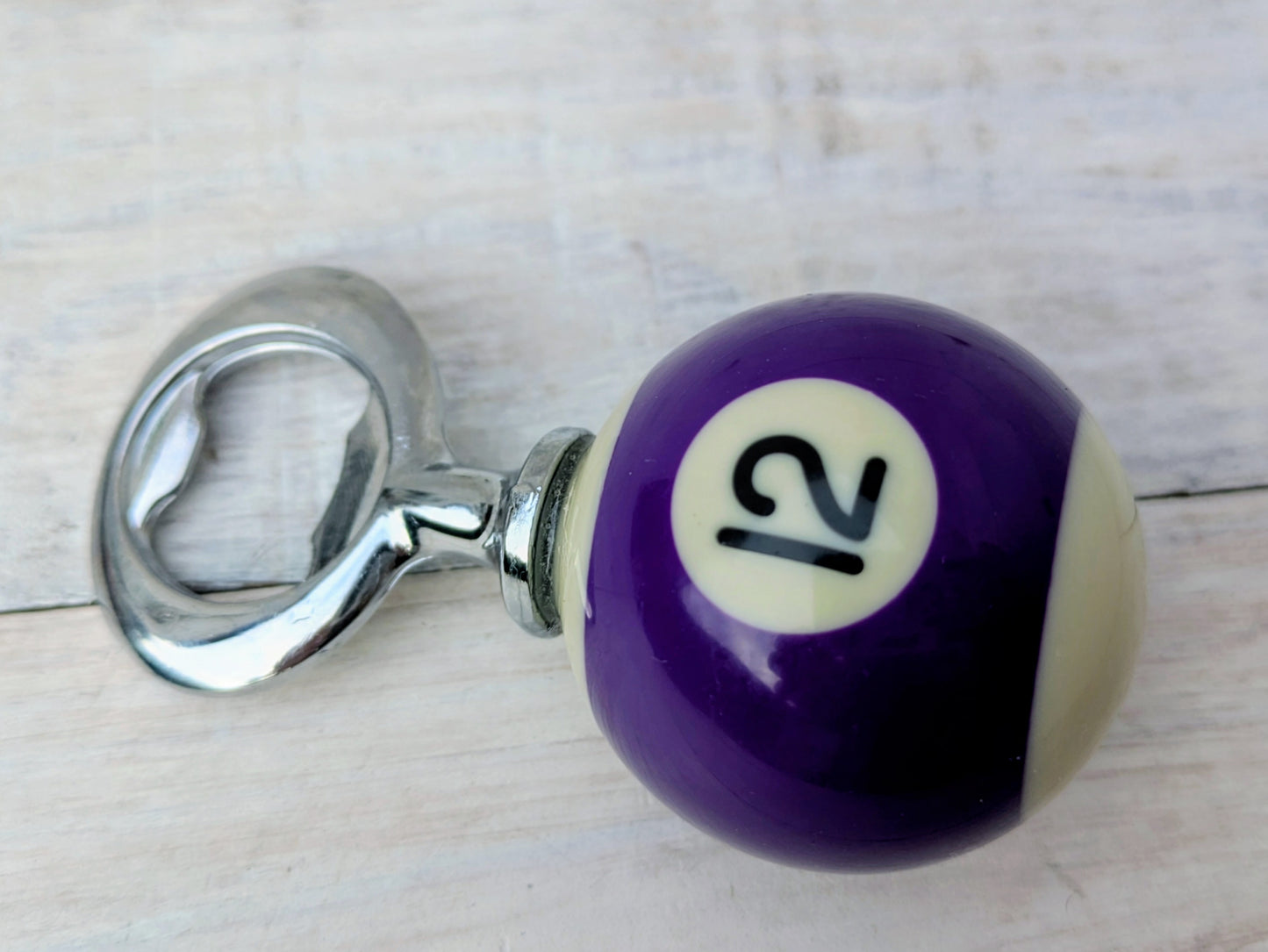 POOL BALL Beer Bottle Opener Repurposed Mancave Barware