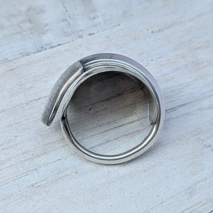 Sterling SILVER Birmingham 1935 Art Deco Spoon Ring