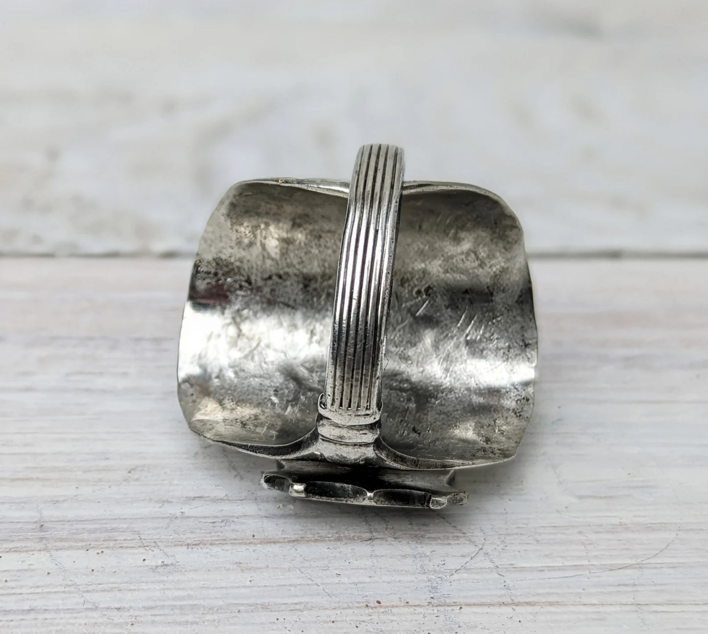 Sterling SILVER London 1912 Spoon Ring