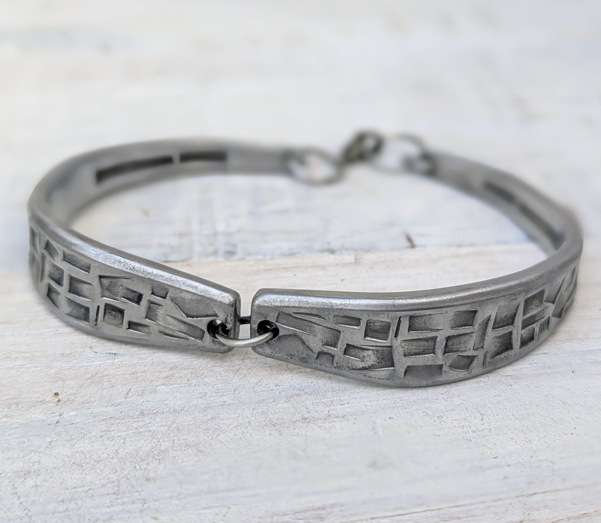 mosaic unisex flatware bracelet