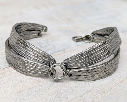 Stainless Steel Patterend Handmade Bracelet