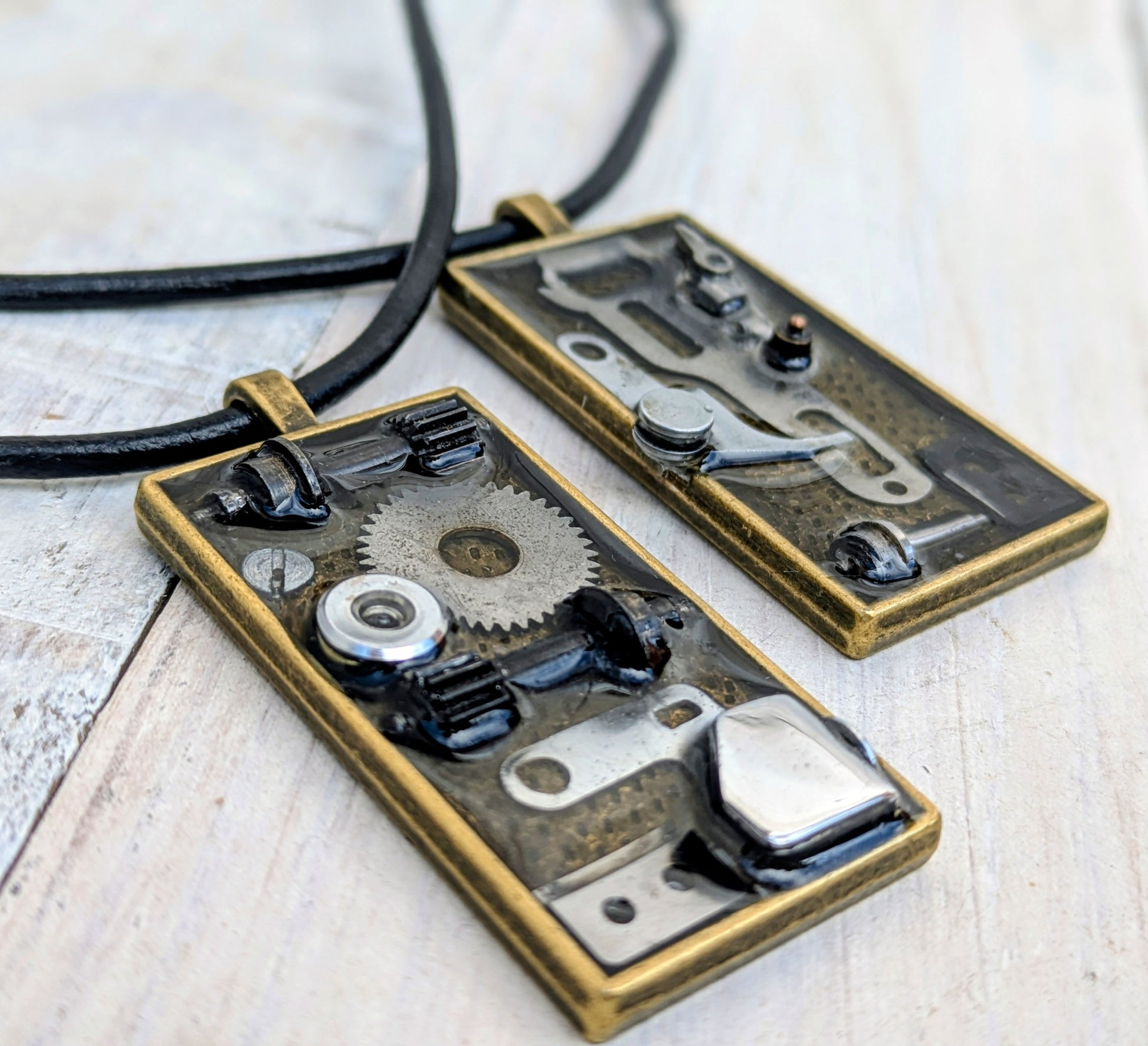 vintage camera parts pendants