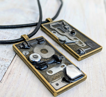 vintage camera parts pendants