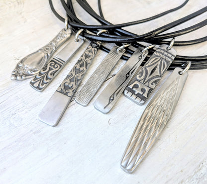 handmade cutlery stainless steel pendant and necklace