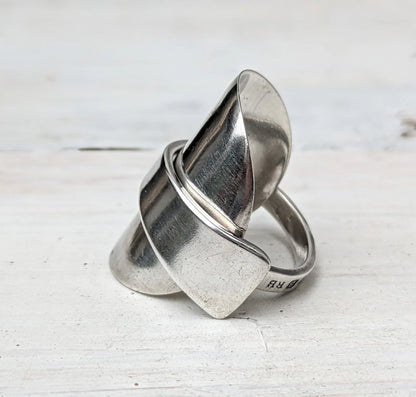 Sterling SILVER Birmingham 1926 Spoon Ring
