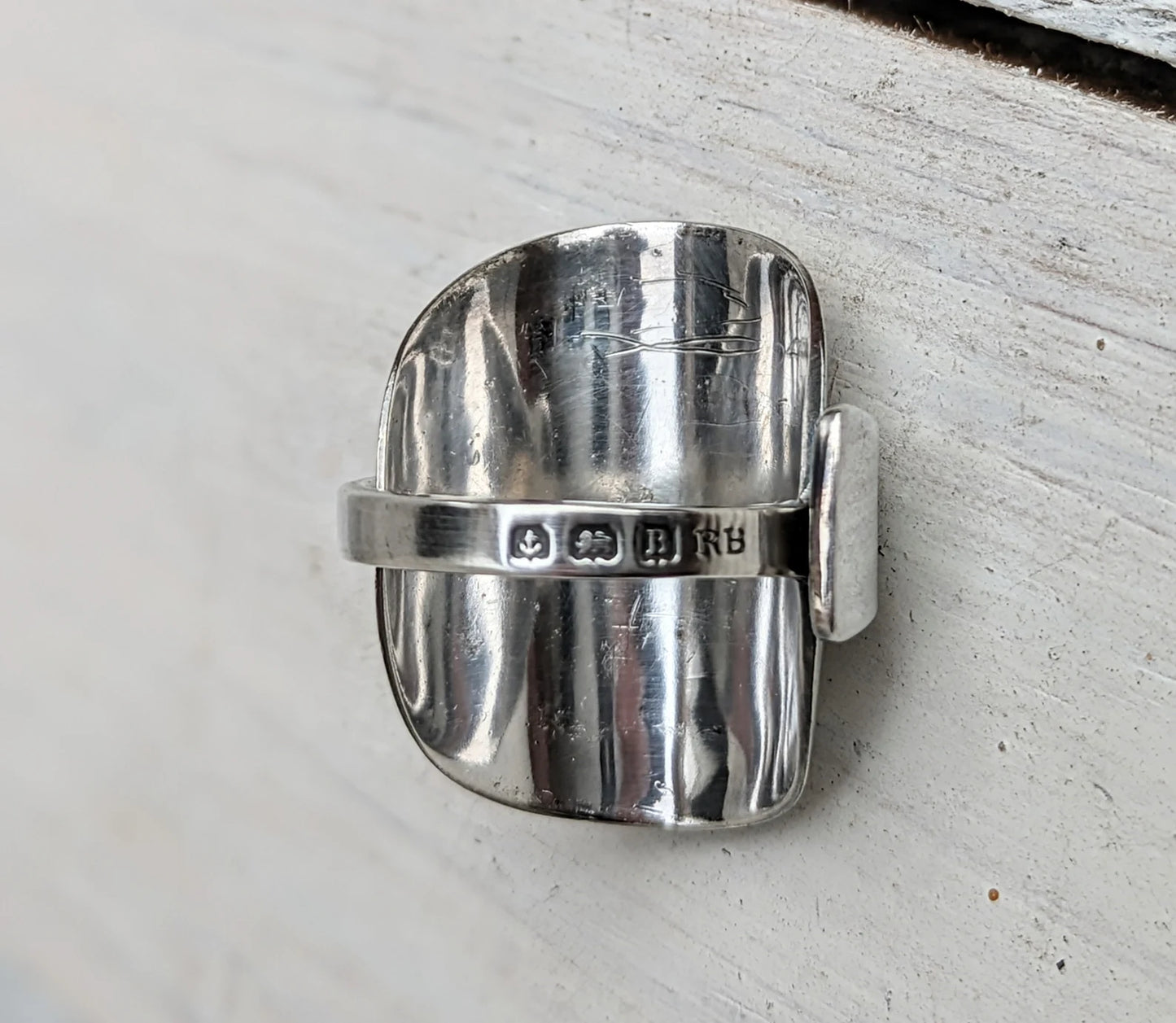 Sterling SILVER Birmingham 1926 Spoon Ring