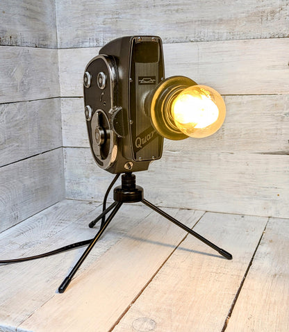 Repurposed 1960s Vintage Cine Movie Camera Lamp