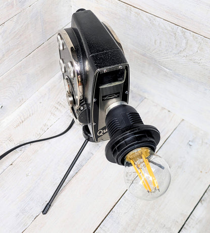 Repurposed 1960s Vintage Cine Movie Camera Lamp