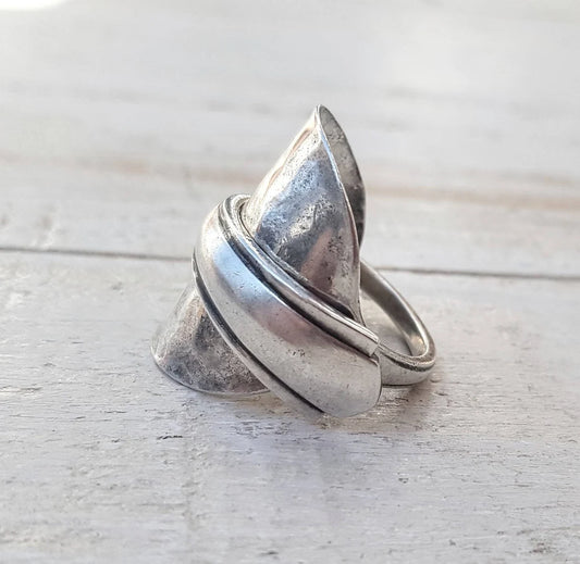 Sterling Silver - Spoon Ring - Mens / Ladies Vintage Upcycled Jewelry