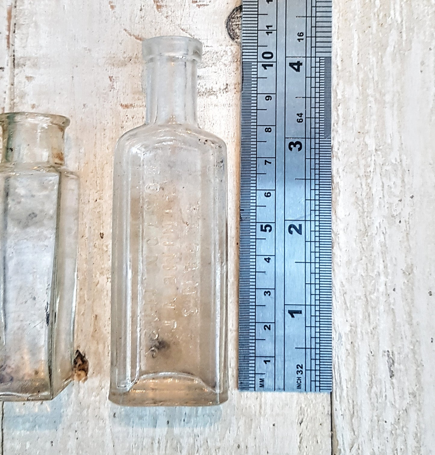 Vintage Victorian Bottles Bundle - Shabby Chic - Interior Home Decor