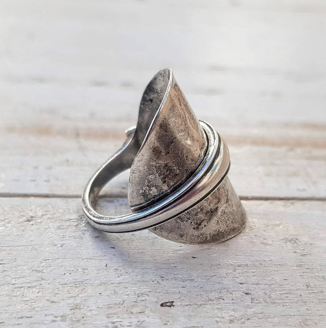 Sterling Silver - Spoon Ring - Mens / Ladies Vintage Upcycled Jewelry