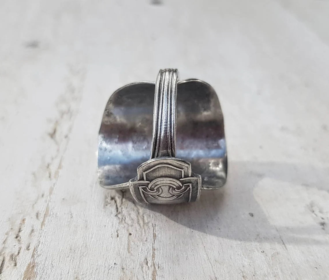 Vintage - Celtic Spoon Ring - Handmade Upcycled - Mens / Ladies Boho Jewelry