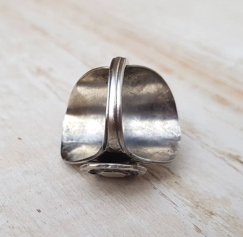 Vintage Spoon Ring - Handmade Upcycled - Mens / Ladies Boho Jewelry