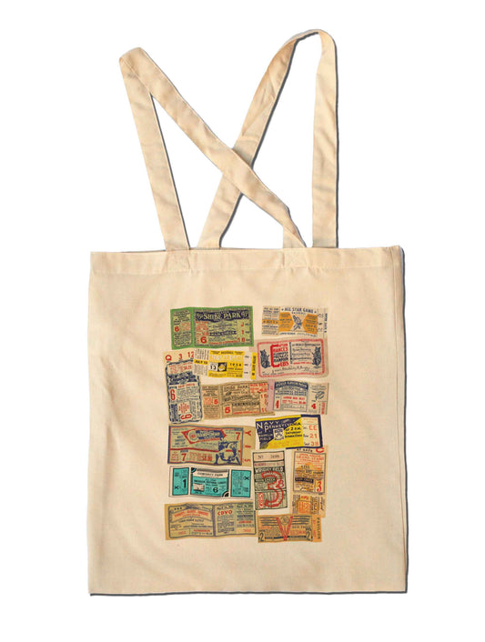 Vintage-Baseball-Ticket-Tote-Bag