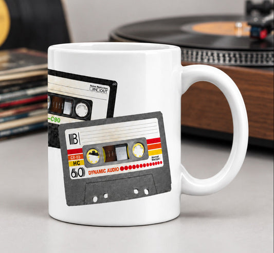 Vintage CASSETTE Mix Tape Coffee Mug