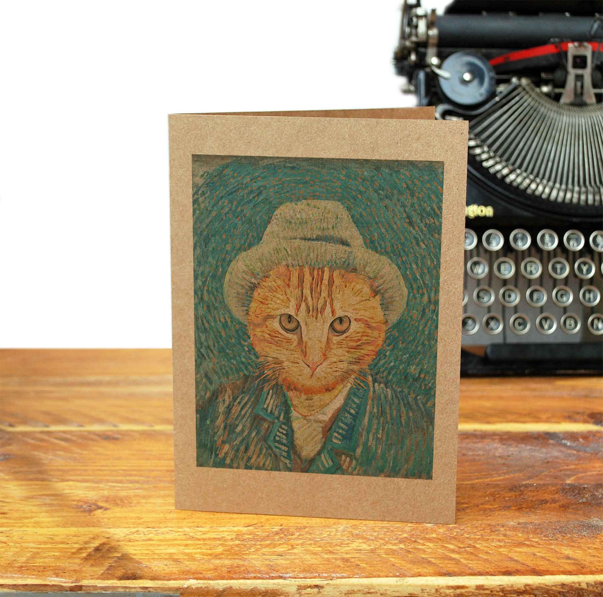 VAN GOGH - CAT - Greeting Card