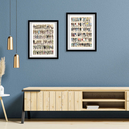 COLUMBO & VILLAINS - Matching Wall Art Prints - 1968 - 2003