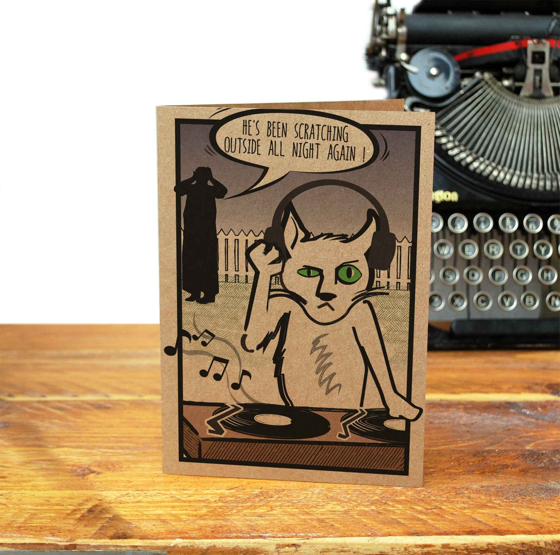 DJ-CAT-Humor-Greeting-Card