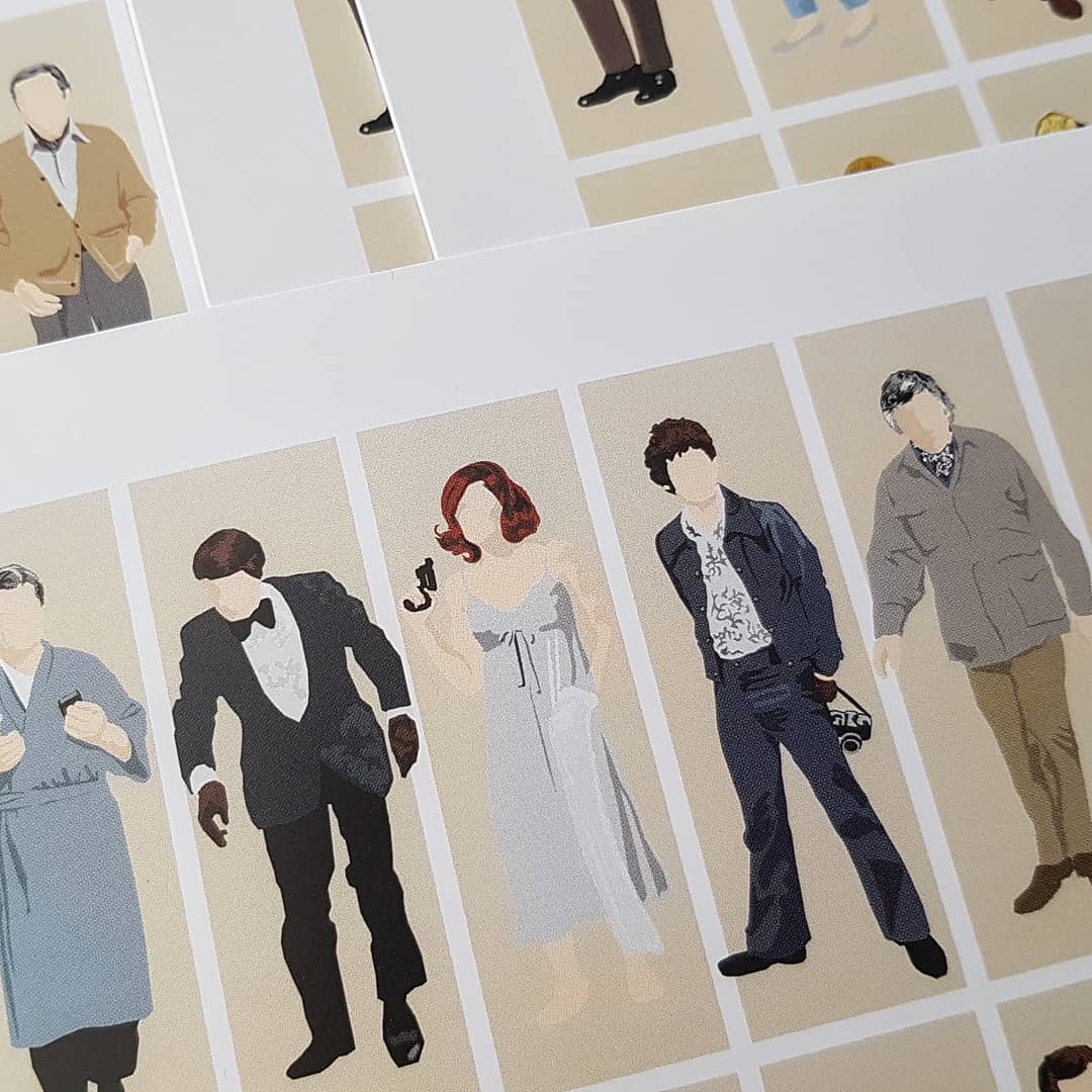 Columbo Villains / Murderers - Just One More Thing - A3 Wall Art Print Peter Falk