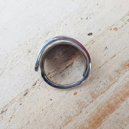Vintage - Spoon Ring - Handmade Upcycled - Boho Floral Gothic Jewelry