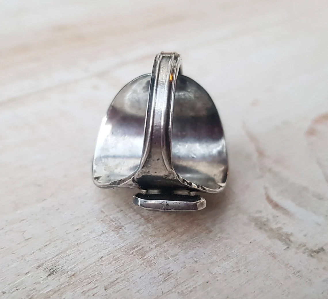 Vintage Art Deco Upcycled Spoon Ring - Men's / Ladies