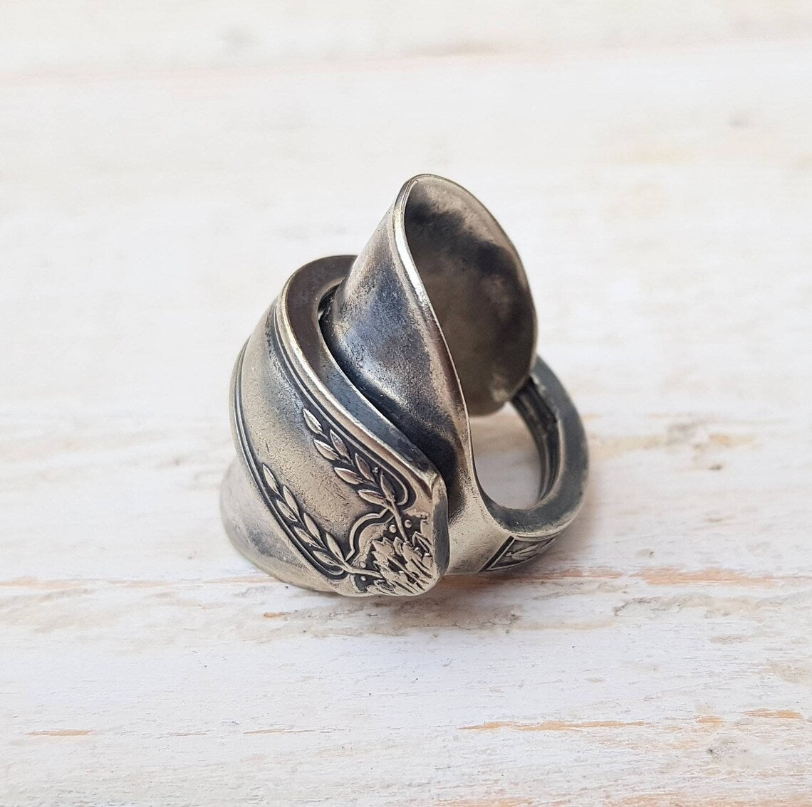 Vintage - Spoon Ring - Handmade Upcycled - Unisex Boho Jewelry