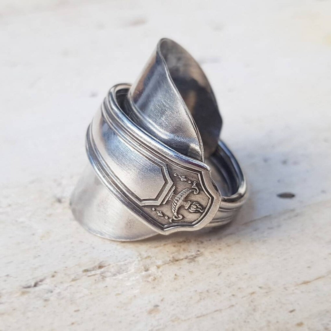 Vintage - Spoon Ring - Handmade Upcycled - Unisex Boho Jewelry