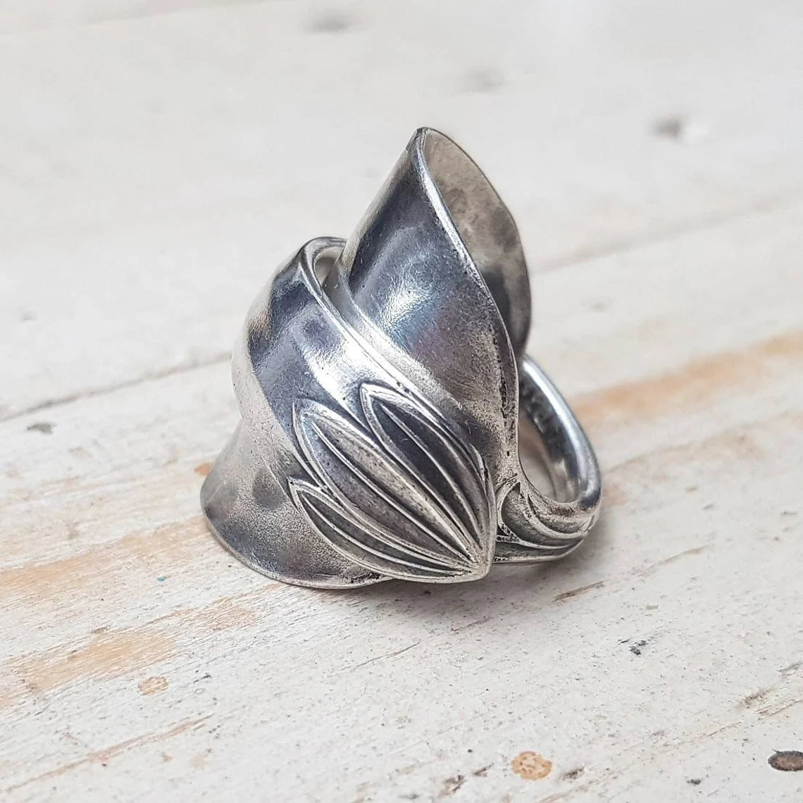 Vintage - Spoon Ring - Handmade Upcycled - Unisex Boho Jewelry