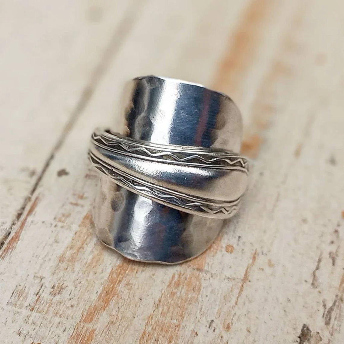 Vintage - Spoon Ring - Handmade Upcycled - Unisex Boho Jewelry